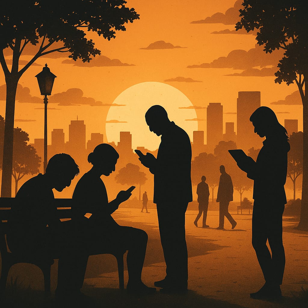 डिजिटल युग में लोग साथ होकर भी अकेले